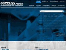 Tablet Screenshot of corealispharma.com